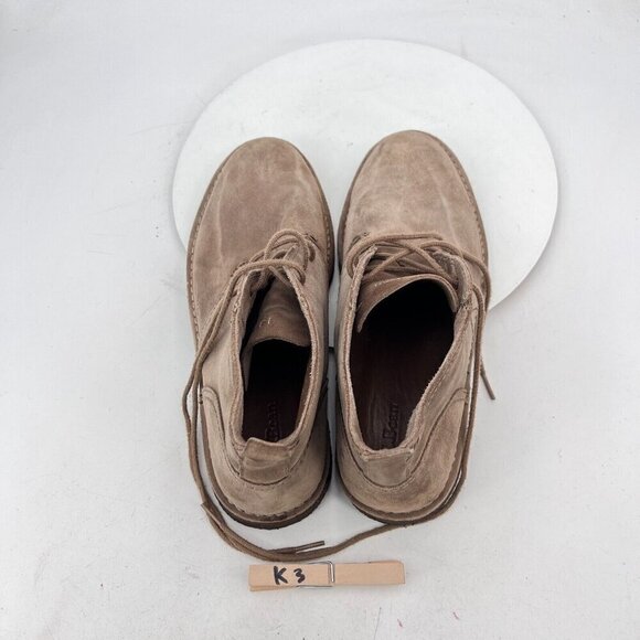 LL Bean Men Size 11 Medium Brown Tan Suede Lace Up Ankle Chukka Boot - Picture 11 of 14